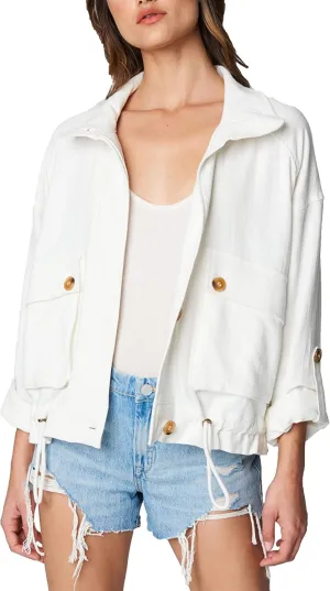 [BLANKNYC] womens Luxury Clothing Utility Parka Jacket Coat With Pockets