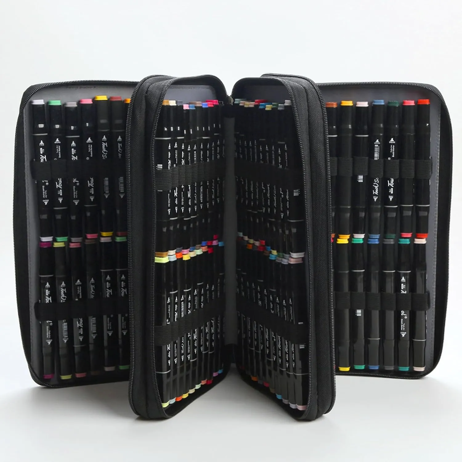 Blue 120 Slots PU Marker Case, Alcohol Marker Case Markers Carrying Bag Holder for Art Sketch Marker, Permanent Paint Marker, Dry Erase Marker, Drawing Pens Art Supplies