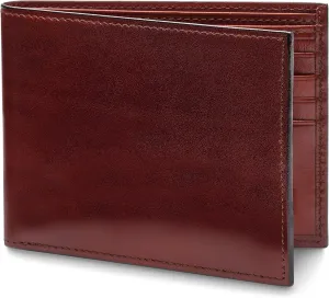 Bosca Men's Wallet, Old Leather 8-Pocket RFID Wallet for Men, Dark Brown