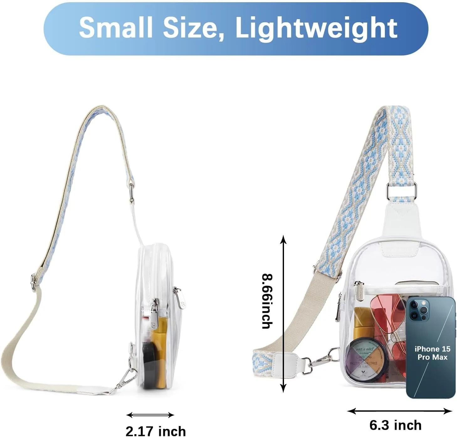 BOSTANTEN Small Sling Bag for Women Leather Crossbody Bags Fanny Pack Chest Bag for Travel
