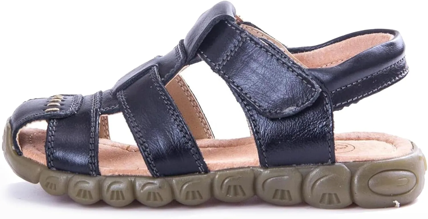 Boys Girls Leather Close Toe Outdoor Sports Sandals Beach Sandals