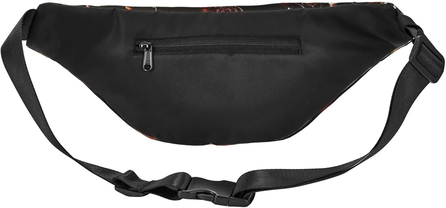 Bumbag Fanny Pack for Women Men Waist Pack Fashion Bum Bag Tiger Pattern Waist Bag for Sport Hiking Travel, Orange Metal Dream Catchers, One Size