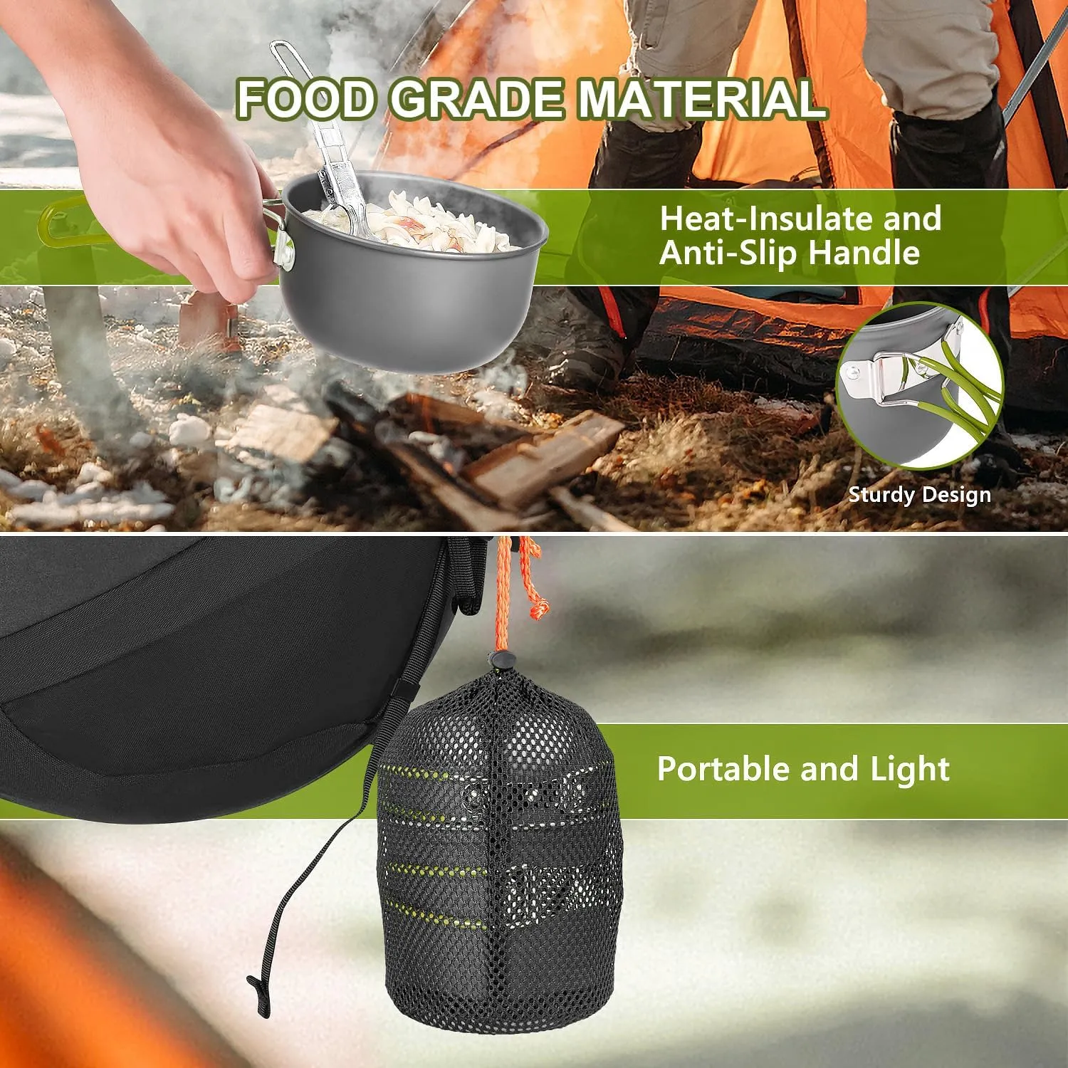 Camping Cookware Set with Stove
