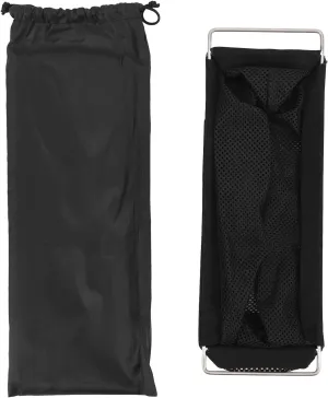 Camping Table Storage Pouch for IGT Unit Stainless Steel Polyester Universal Folding Hanging Mesh Basket Camping Table Accessories