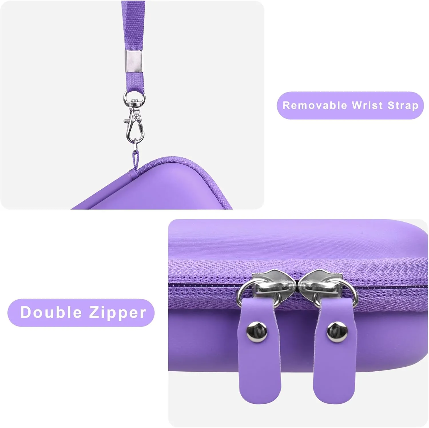 Canboc Carrying Case for Canon Ivy 2/Canon Ivy/Canon Ivy CLIQ 2 CLIQ 2 Mini Photo Printer Mobile Wireless Bluetooth Instant Camera Printer, Mesh Bag fit Photo Paper Cable, Purple