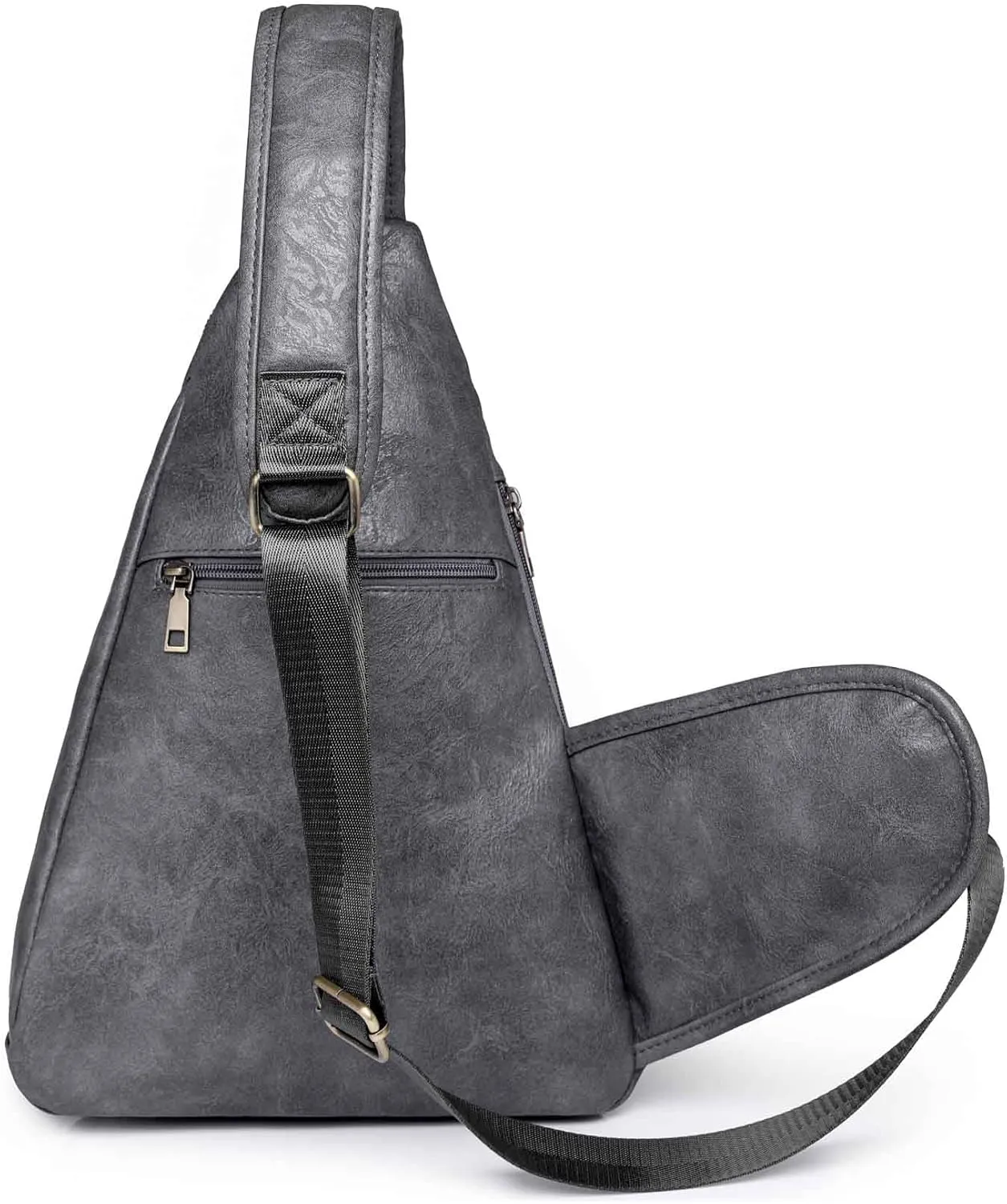 Capacity Crossbody Sling Backpack Fanny Pack Chest Shoulder Bag Daypack for Women Men(Gray)