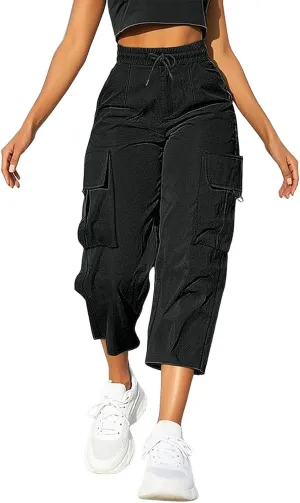 Capri Pants for Women Palazzo Lounge Pants Summer Dandelion Graphic Cropped Cotton Linen Comfy Baggy Trousers