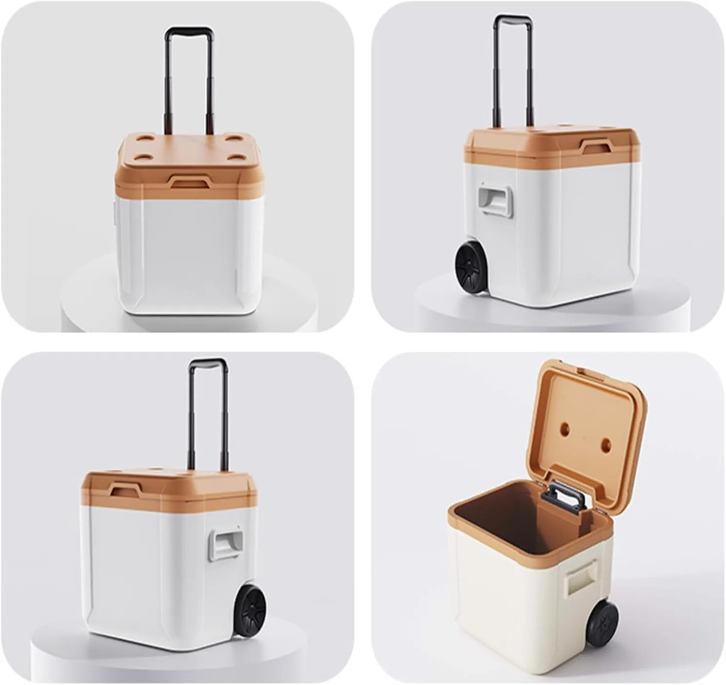 Car Camping Coolers for Dacia Bigster/Dokker/Duster/Jogger/Lodgy/Sandero/Spring, Leak Proof Cooler, Portable Lightweight Ice Chest Box, Compartments Waterproof Insulated Bag