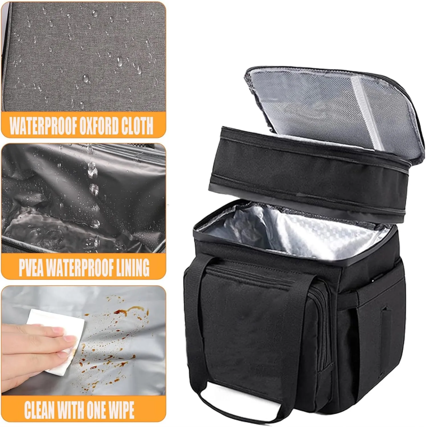 Car Camping Coolers for Dodge Ram 1500 Classic Model/3500 Jump Seat, Leak Proof Cooler, Portable Lightweight Ice Chest Box, Compartments Waterproof Insulated Bag