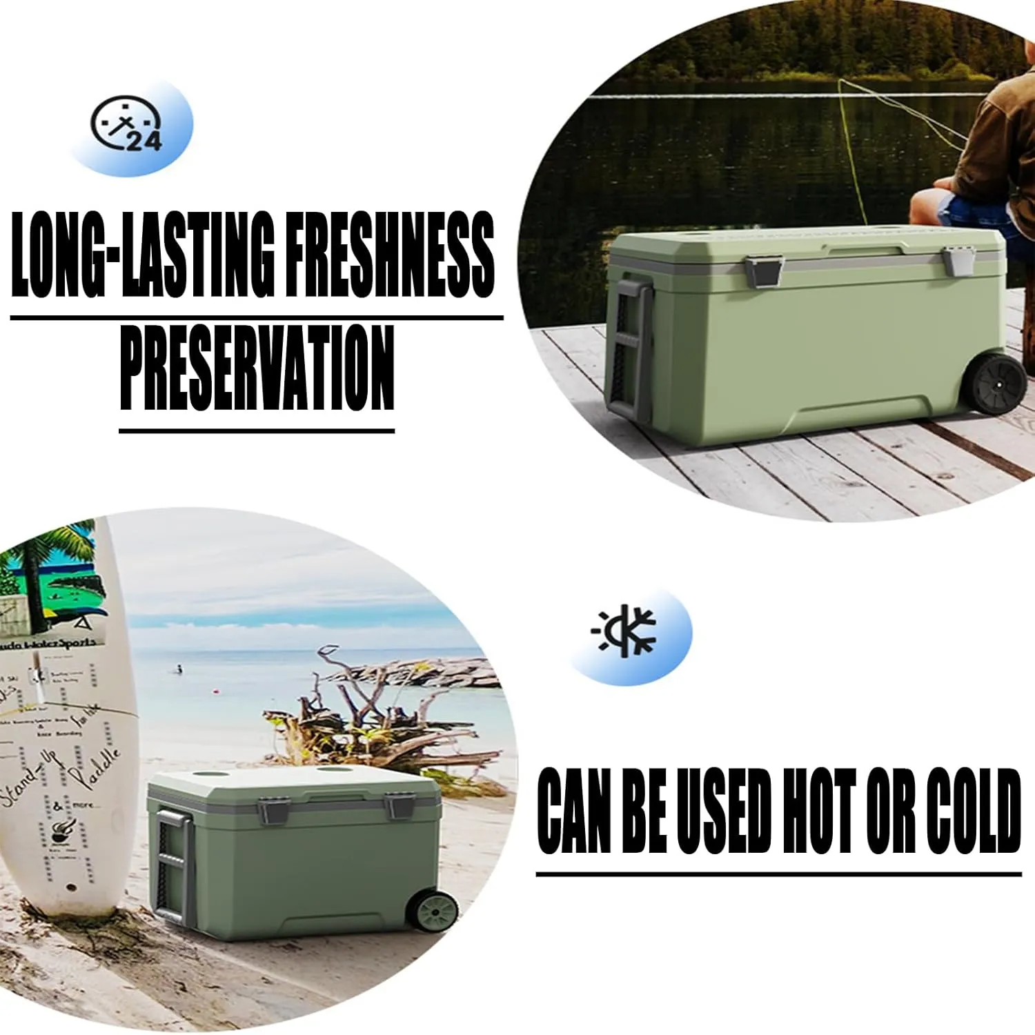Car Camping Coolers for Rolls-Royce Cullinan/Dawn/Ghost/Phantom/Spectre/Camargue, Waterproof Portable Cooler, Leak Proof Picnic Insulated Bag, Ultra-Light Premium Ice Chest Box