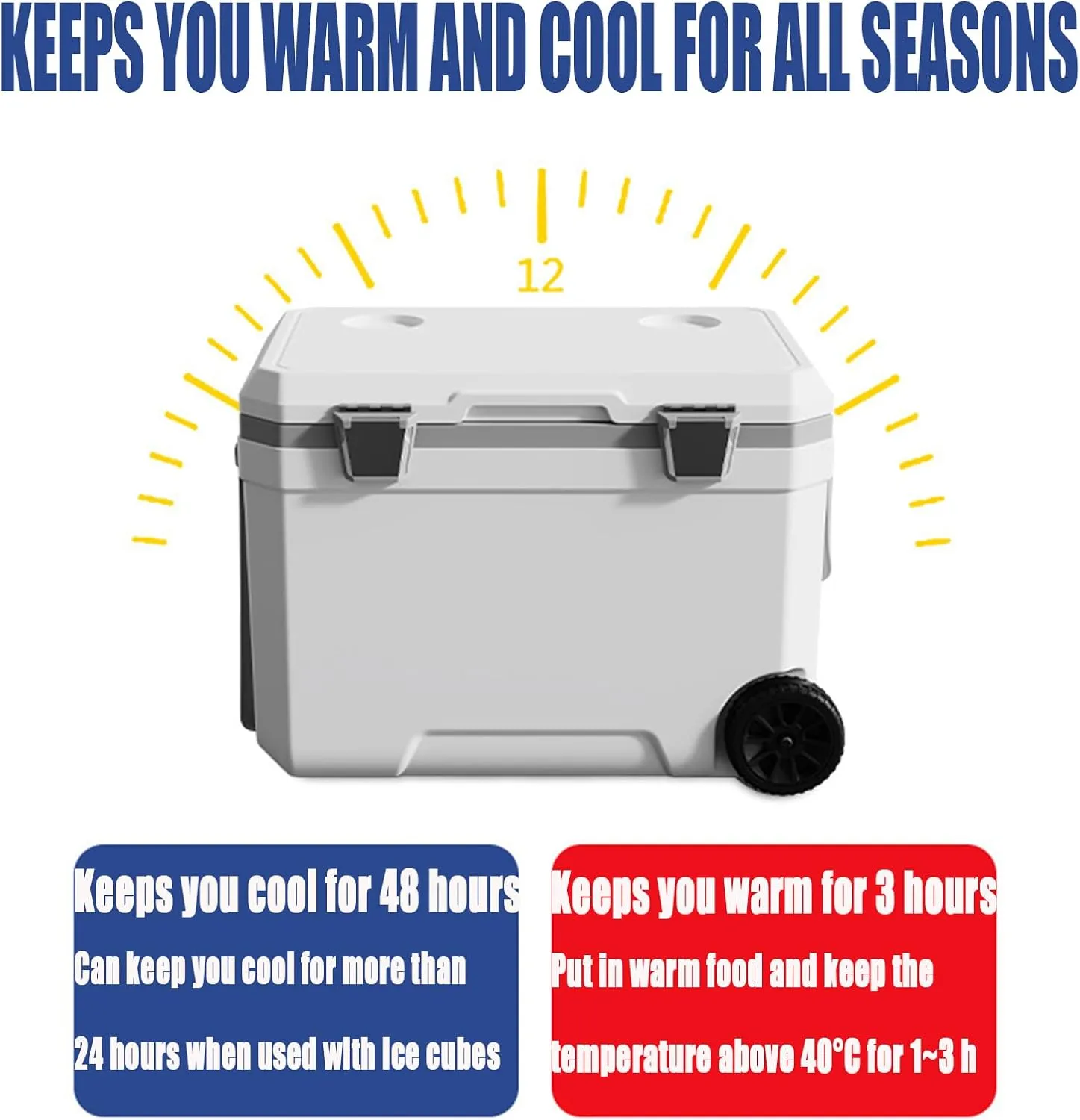 Car Camping Coolers for Rolls-Royce Cullinan/Dawn/Ghost/Phantom/Spectre/Camargue, Waterproof Portable Cooler, Leak Proof Picnic Insulated Bag, Ultra-Light Premium Ice Chest Box