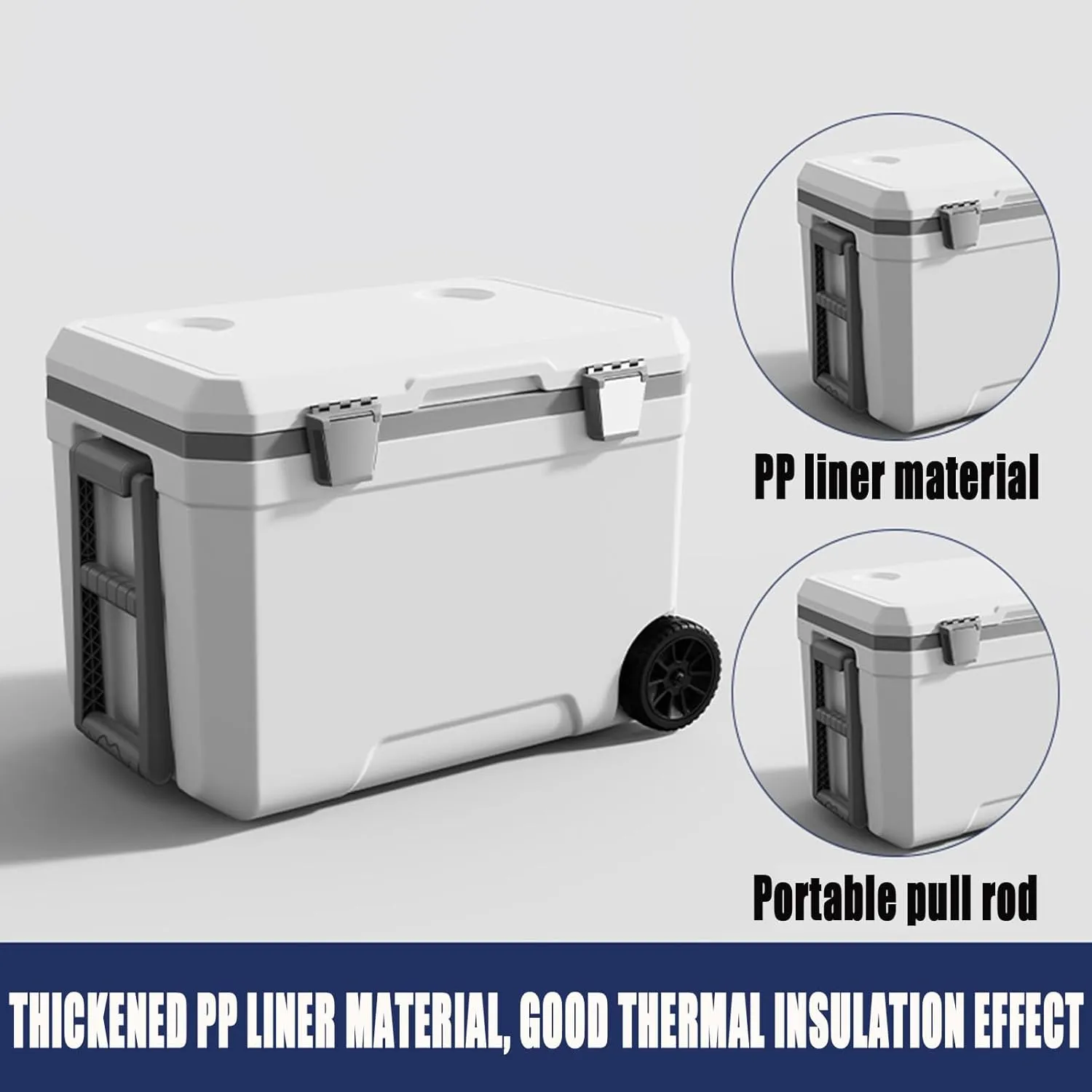 Car Camping Coolers for Rolls-Royce Cullinan/Dawn/Ghost/Phantom/Spectre/Camargue, Waterproof Portable Cooler, Leak Proof Picnic Insulated Bag, Ultra-Light Premium Ice Chest Box