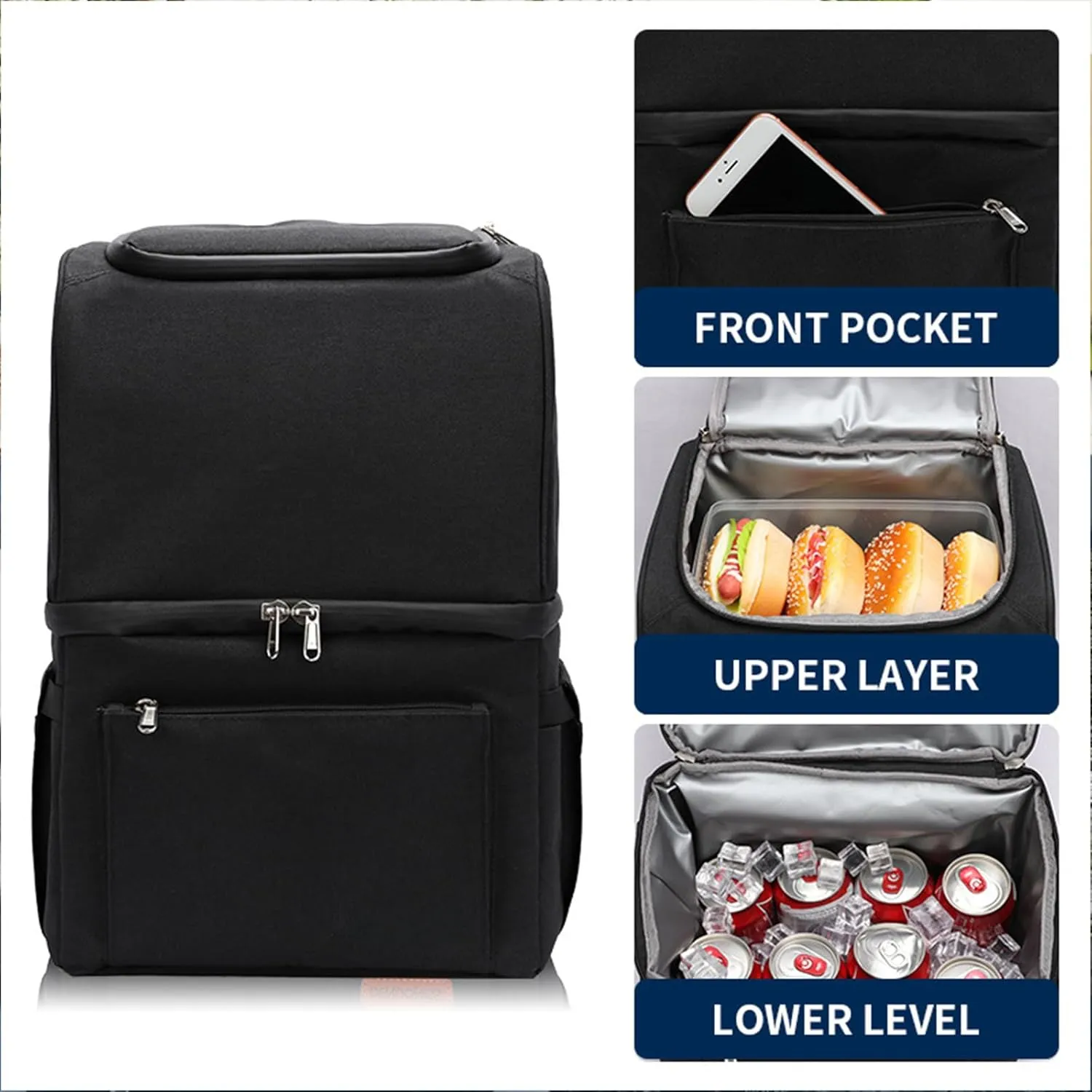 Car Camping Coolers for Seat Leon, Waterproof Portable Cooler, Leak Proof Picnic Insulated Bag, Ultra-Light Premium Ice Chest Box