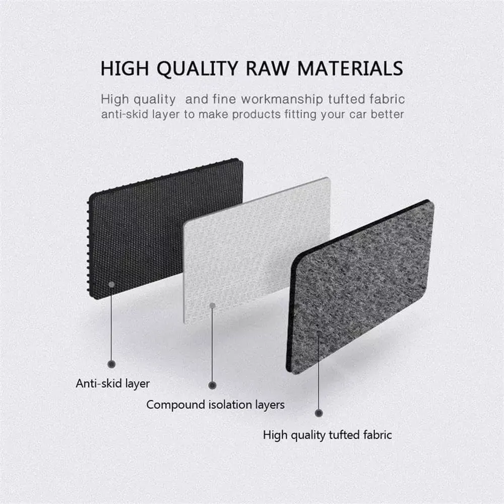 Car Floor Mats for Ford Fusion 2014-2020,Nylon Black Carpet All Weather Waterproof Auto Liners Foot Pads Set