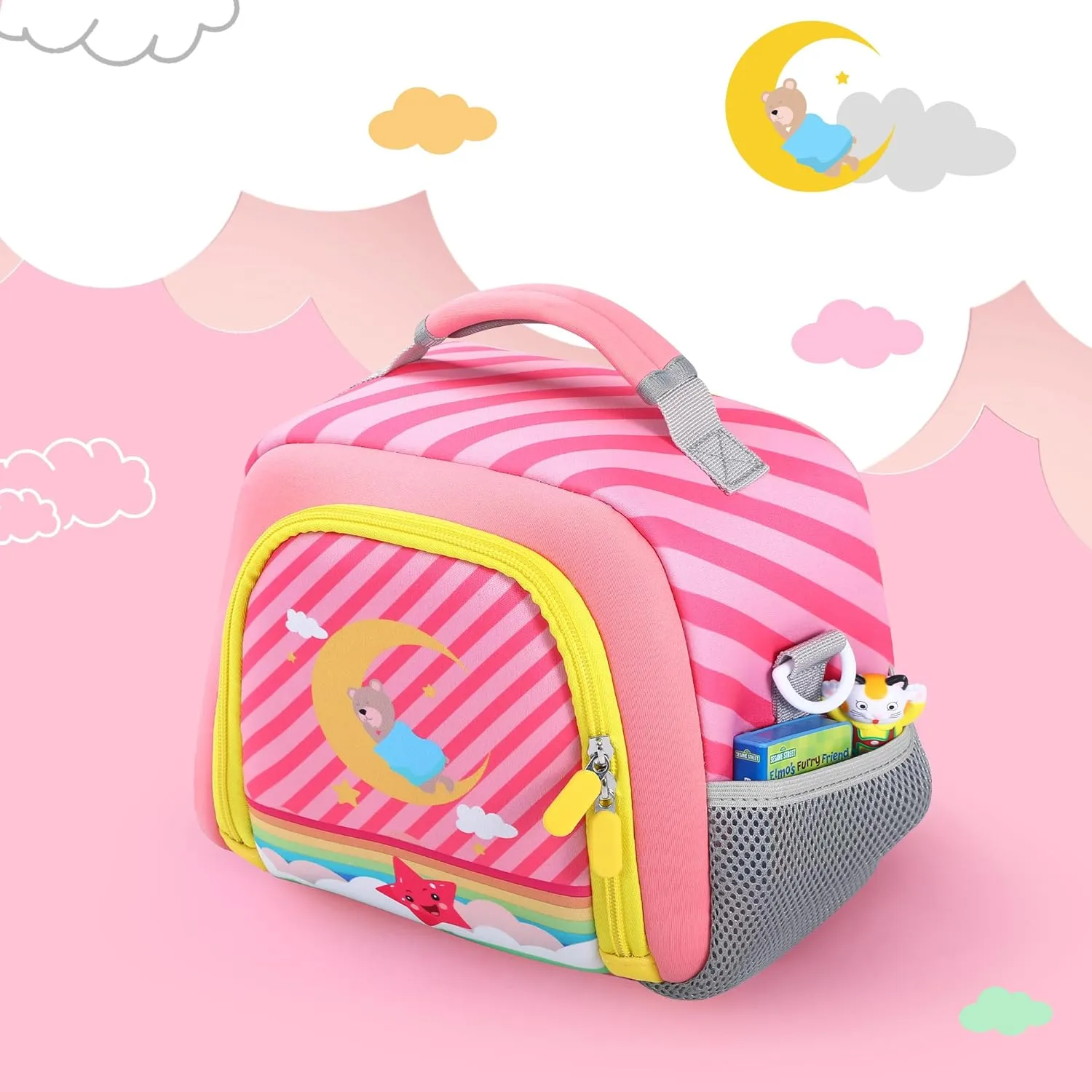 Carrying Bag Compatible with Little Tikes Story Machine Books Starter Set, Kids Toys Storage Case with Handle and Shoulder Strap for Little Tikes, Bag for Storybook Audio Play Character