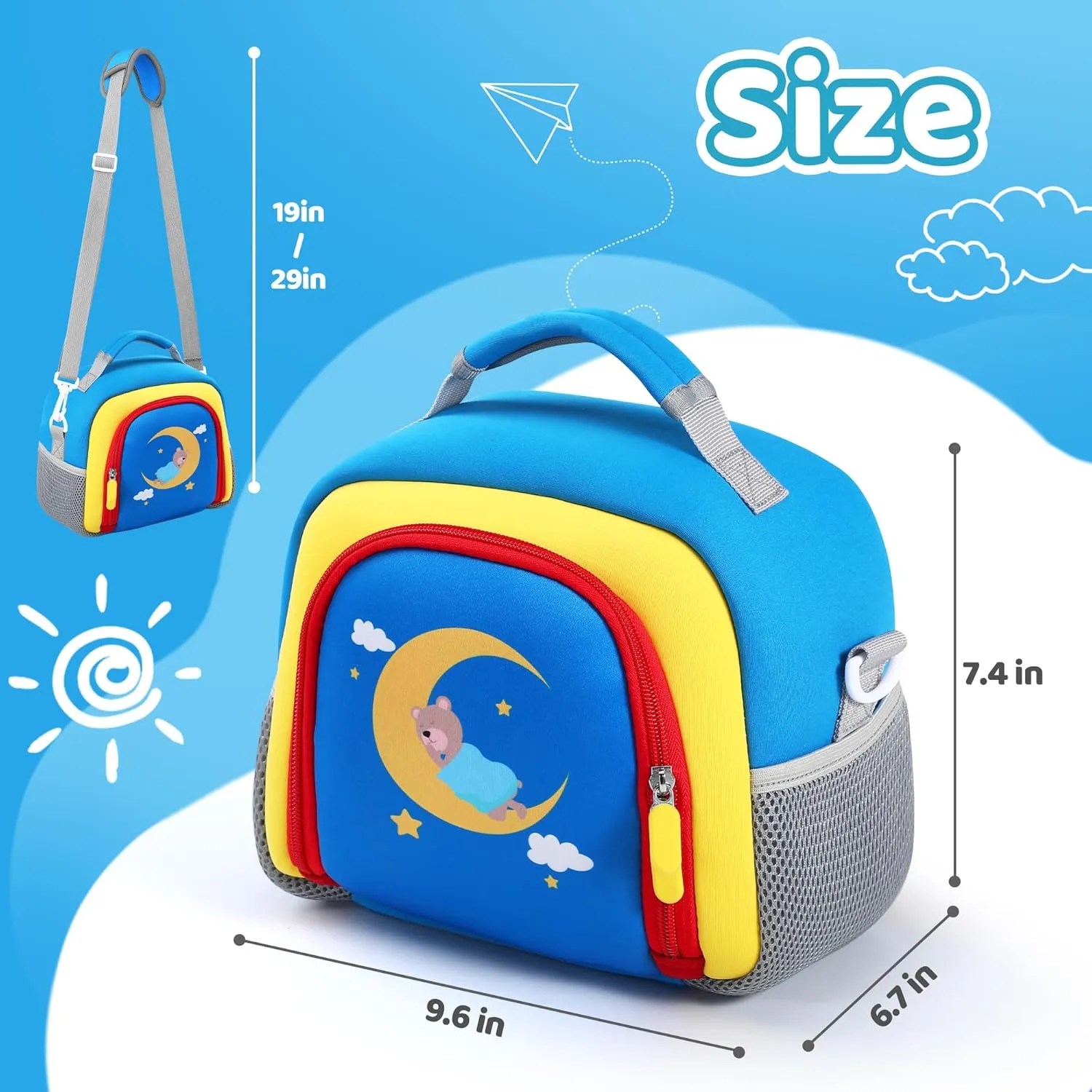 Carrying Bag Compatible with Toniebox Starter Set and Tonies Figurines, Kids Toys Storage Case with Handle and Shoulder Strap for Tonies Box, Detachable Bag for Toniebox Accessories