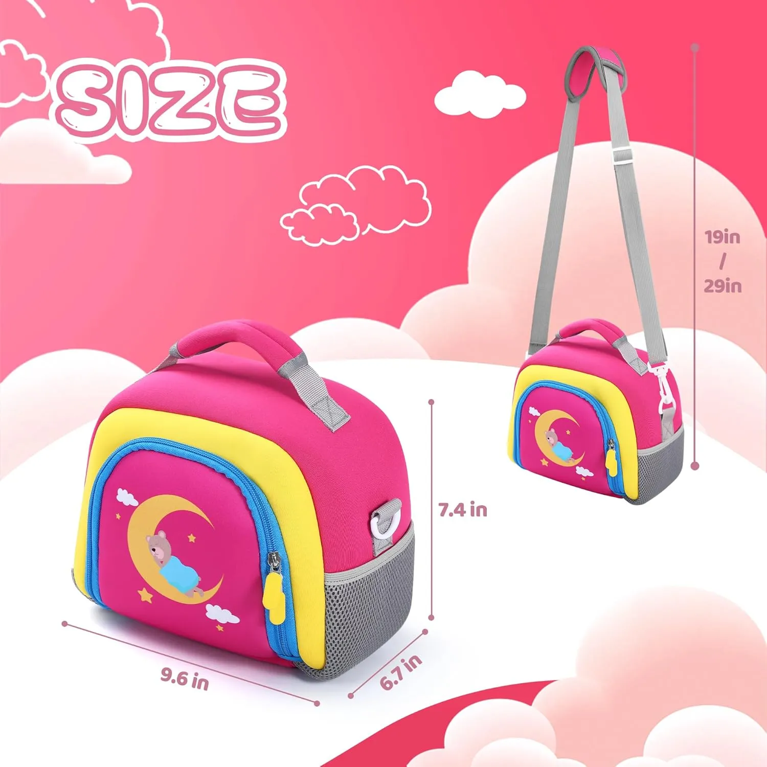 Carrying Bag Compatible with Yoto Player (3rd Generation), Kids Toys Storage Case with Handle and Shoulder Strap for Yoto Player, Detachable Bag for Bluetooth Audio Speaker