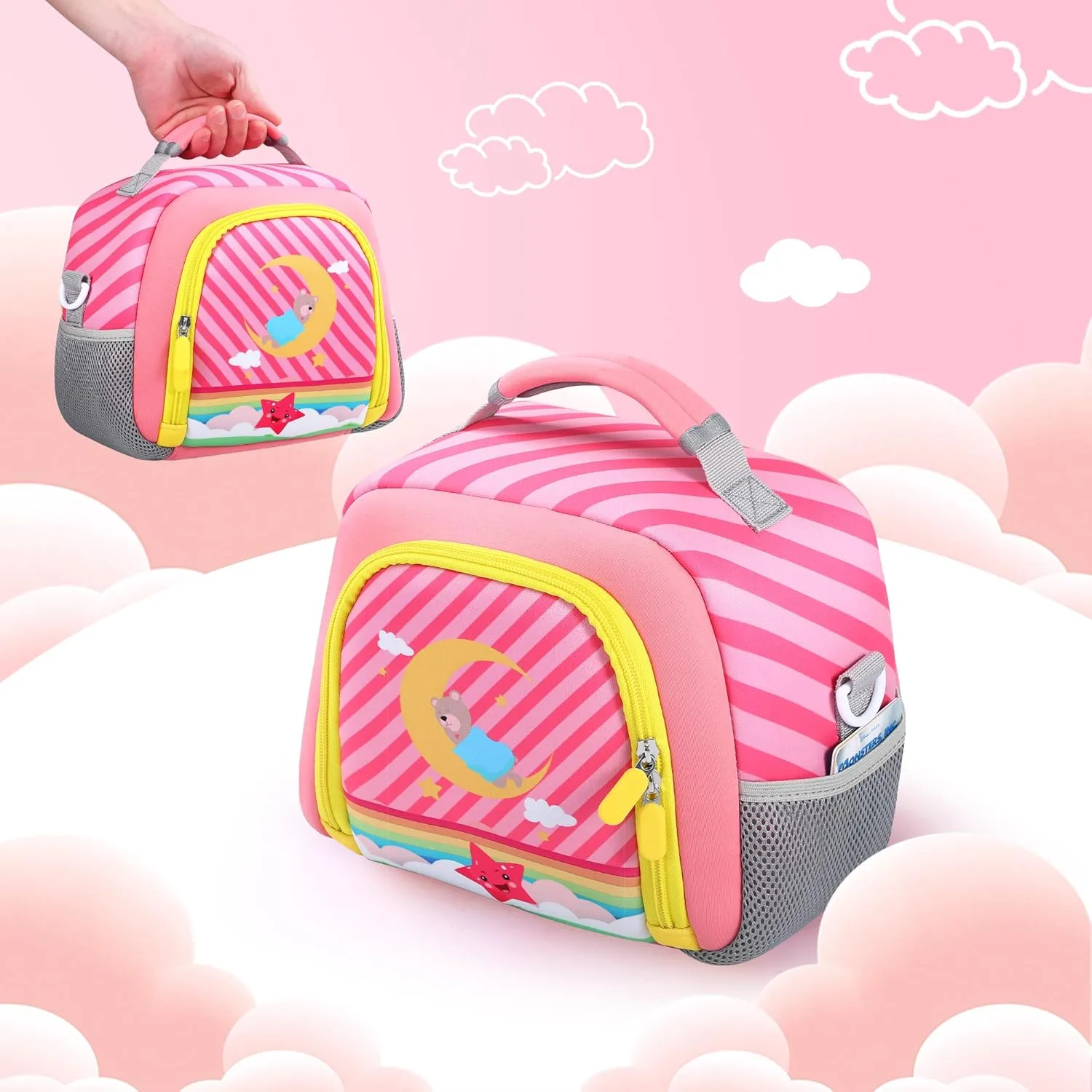 Carrying Bag Compatible with Yoto Player (3rd Generation), Kids Toys Storage Case with Handle and Shoulder Strap for Yoto Player, Detachable Bag for Bluetooth Audio Speaker
