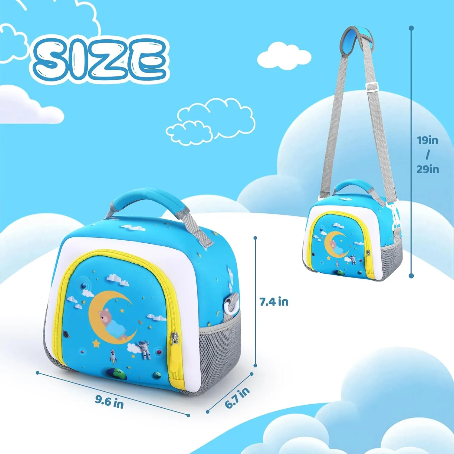 Carrying Bag Compatible with Yoto Player (3rd Generation), Kids Toys Storage Case with Handle and Shoulder Strap for Yoto Player, Detachable Bag for Bluetooth Audio Speaker