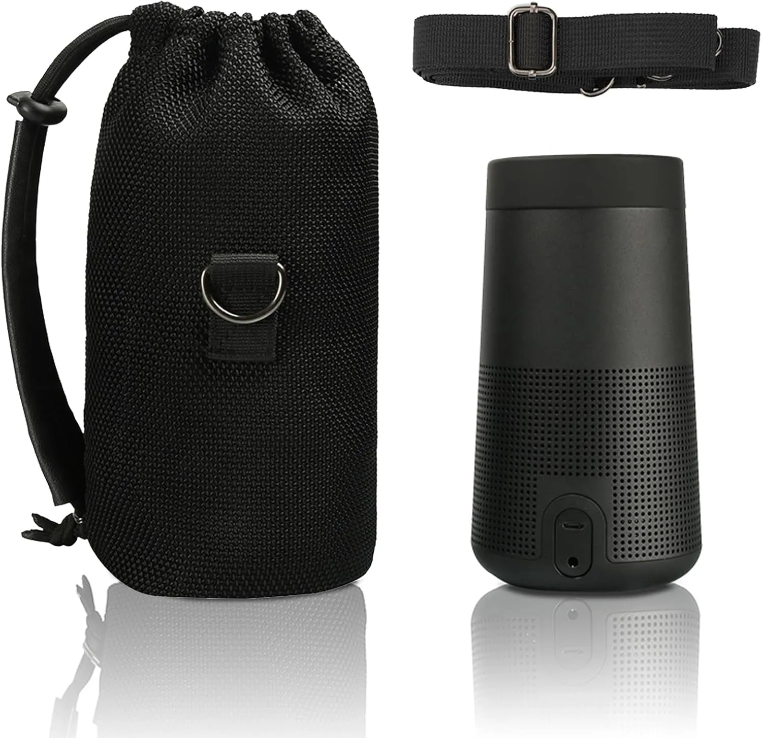 Carrying Case Bag Portable Travel Storage Bag Protective Mesh Bag For Bose SoundLink Revolve/SoundLink Revolve (Series II) Speaker(Bag Only)