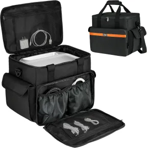 Carrying Case Compatible with ECOFLOW River 2/River 2 Max 500/River 2 Pro Portable Power Station,Storage Bag with Multiple Pockets for Charging Cable and Accessories(Bag Only)