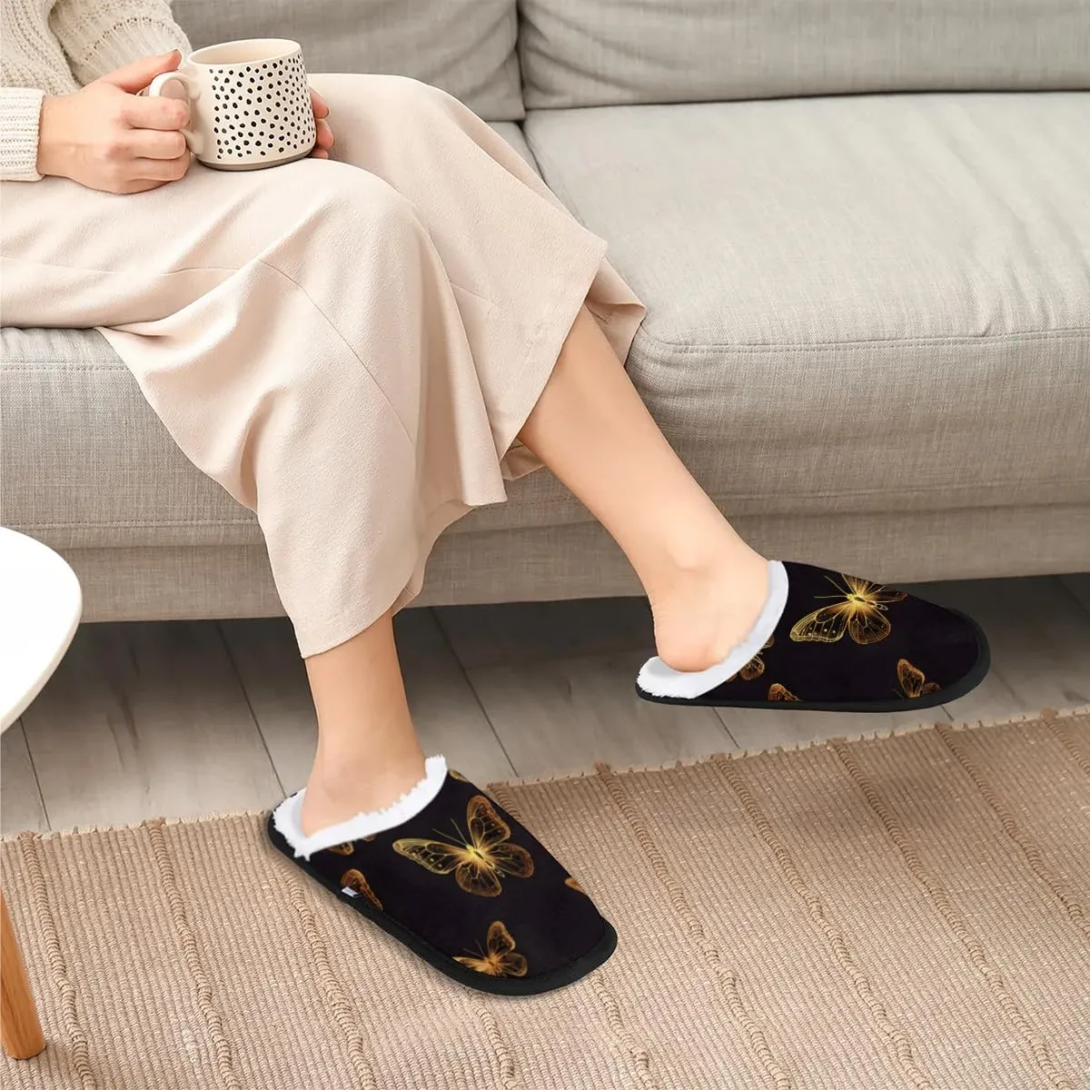 Cartoon Avocado Cute Slippers for Women Soft Non-Slip Indoor Slippers Home Slippers