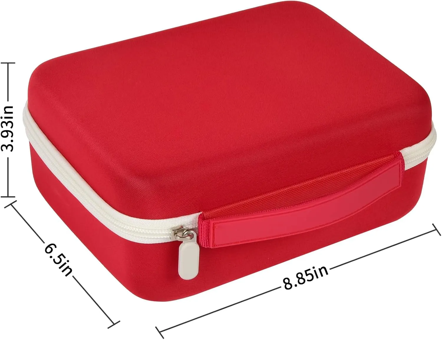 Case Compatible with Brother P-Touch PTD220 210 Home/Office Everyday Label Maker, Storage Holder Carrying Organizer for Label Tapes, AC Adapter, Charging Cables (Box Only) -Red