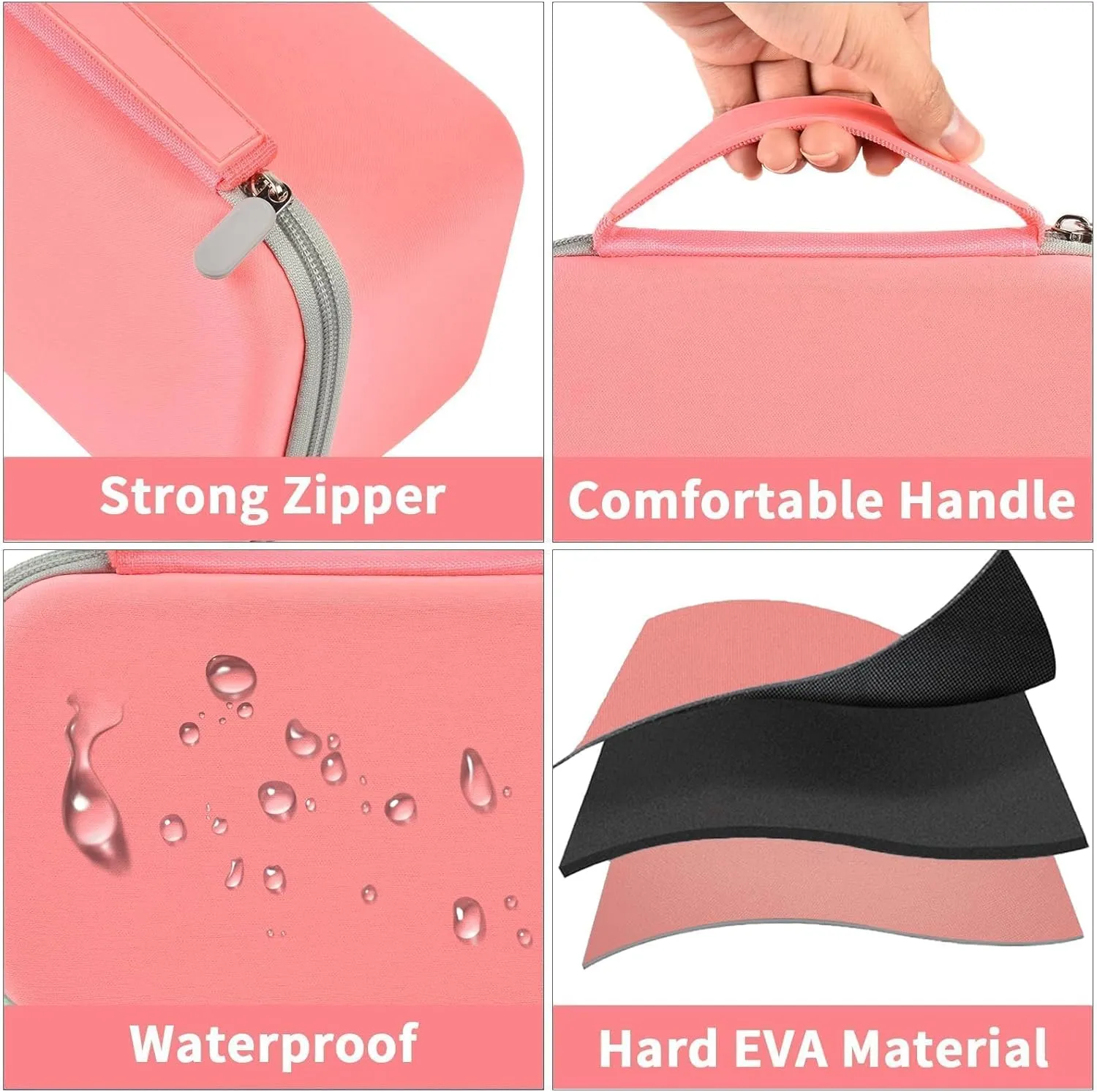 Case Compatible with Oliso M3Pro/ M2 Mini Project Steam Iron. Carrying Organizer Holder for Sunbeam Hot-2-Trot Travel Steam Iron (Box Only)- Coral