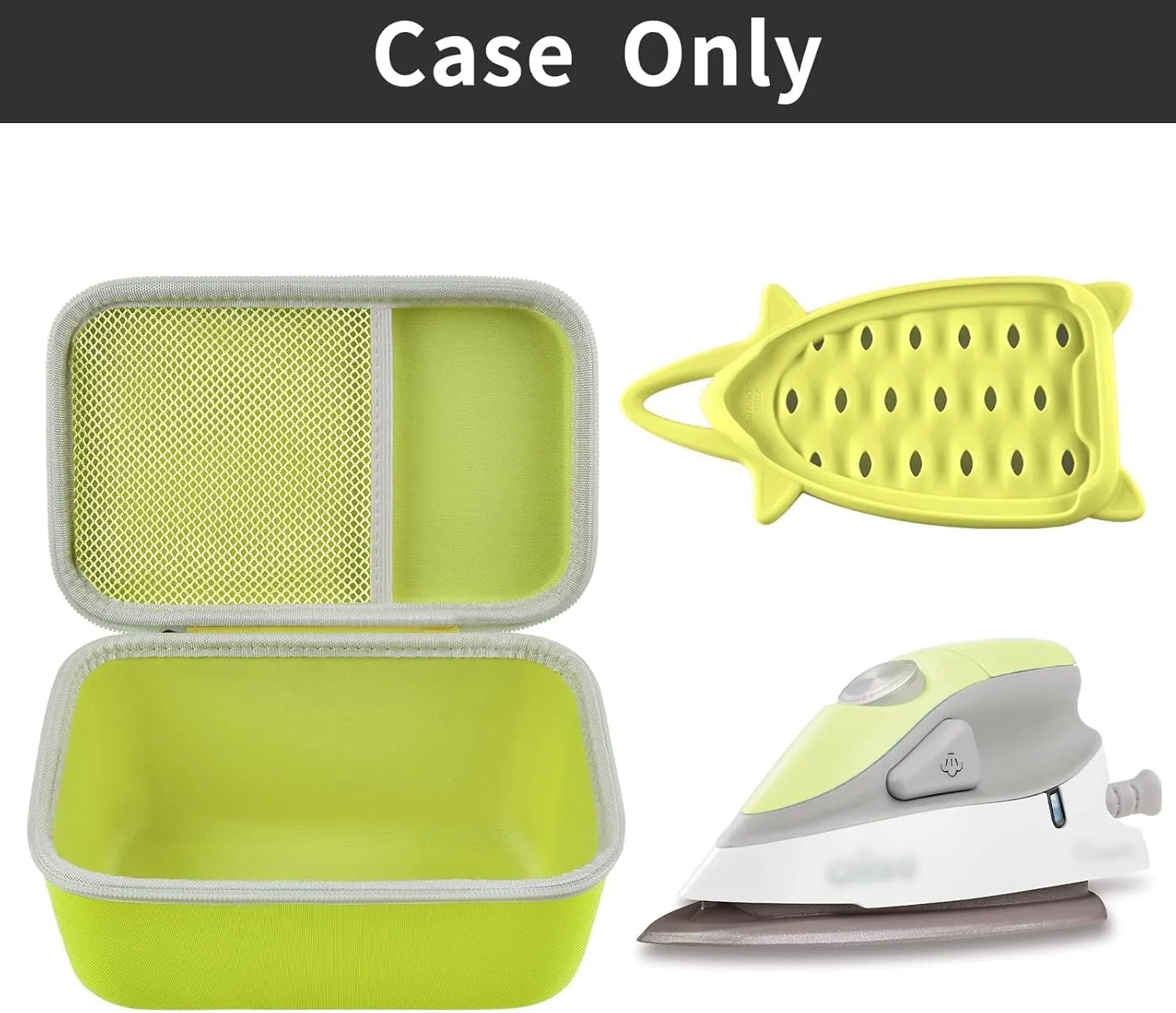 Case Compatible with Oliso M3Pro/ M2 Mini Project Steam Iron. Travel Irons Carrying Organizer Holder for Solemate and Other Accessories (Box Only)- Pistachio