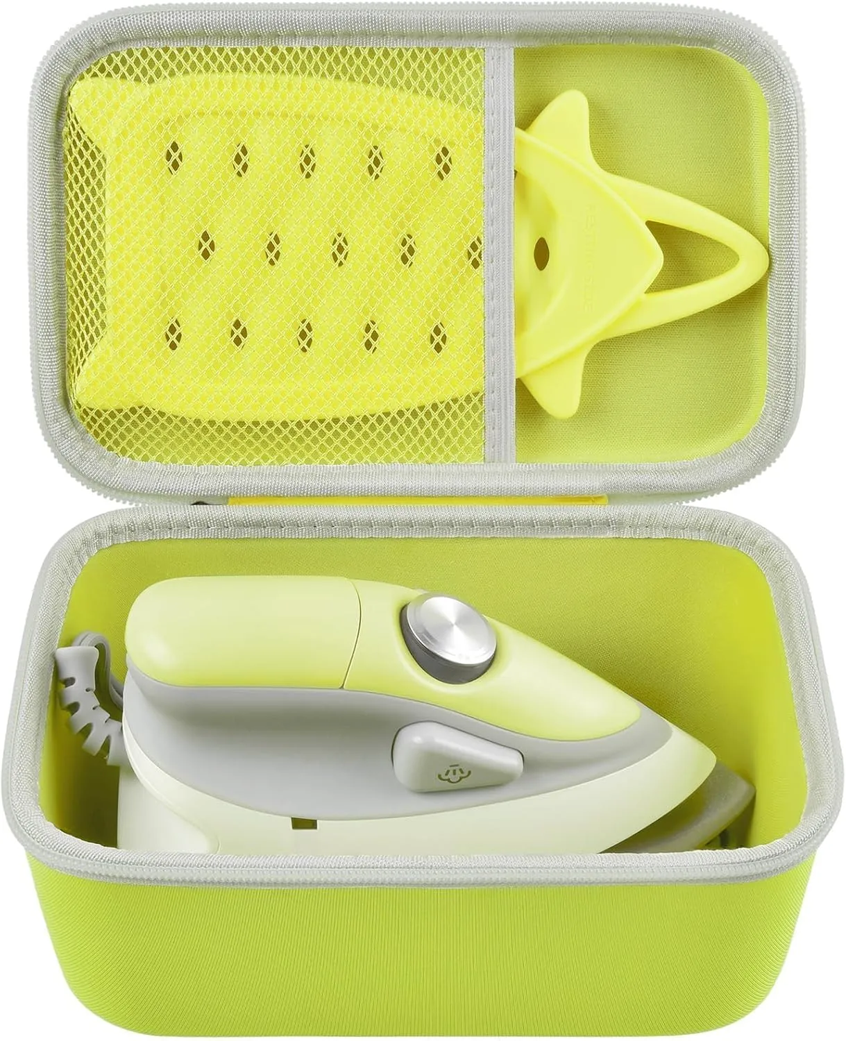 Case Compatible with Oliso M3Pro/ M2 Mini Project Steam Iron. Travel Irons Carrying Organizer Holder for Solemate and Other Accessories (Box Only)- Pistachio