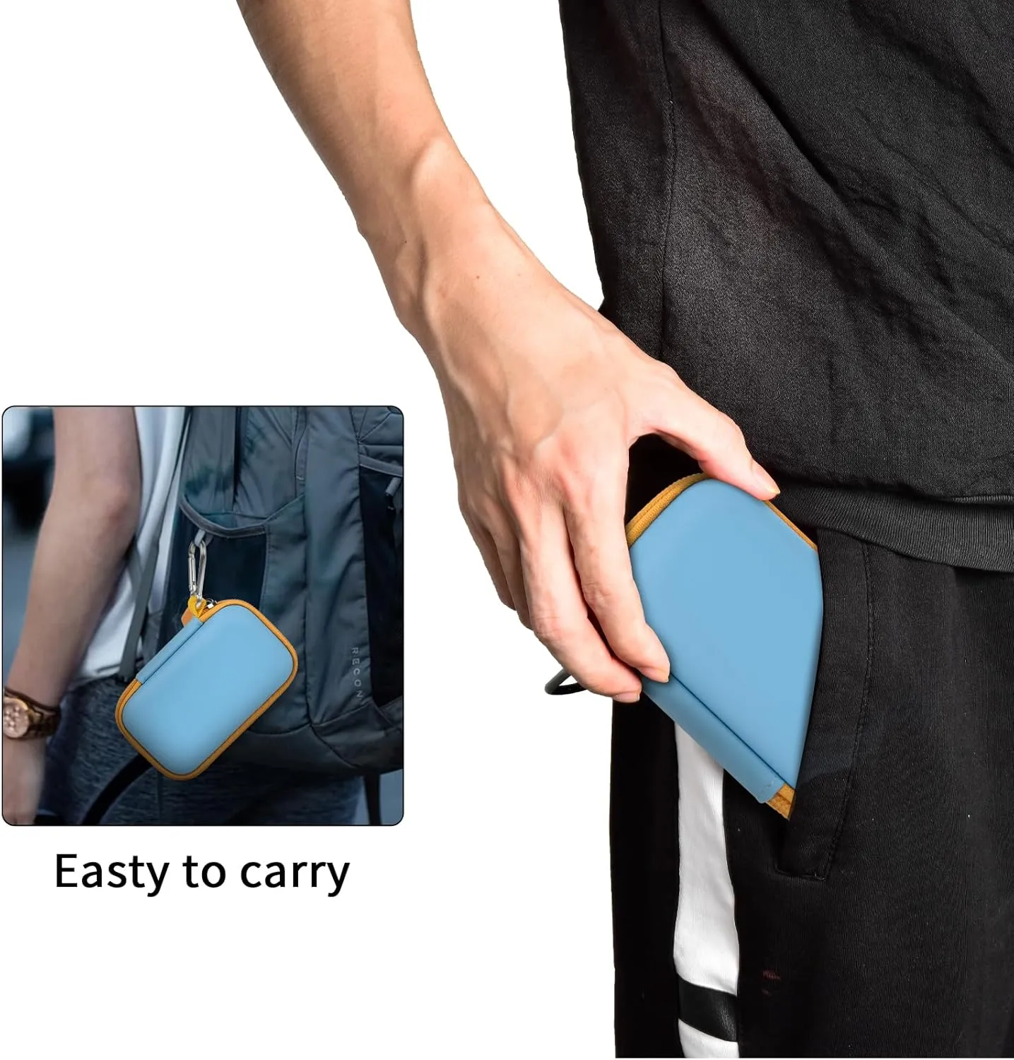 Case Compatible with SanDisk 1TB 2TB 500GB 4TB/for PRO Extreme Portable SSD, External Solid State Hard Drive Storage Holder for SDSSDE61/ SDSSDE60/ SDSSDE81/SDSSDE30/SDSSDE60 (Box Only)(SkyBlue)