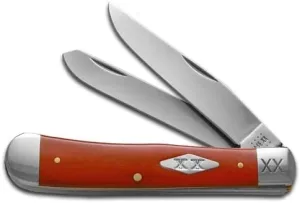 Case XX Knives Smooth Dark Red Bone 23118 Trapper Stainless 1/500 Pocket Knife