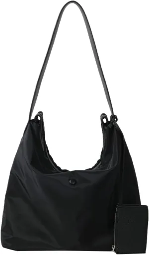 Casual Nylon Shoulder Bags for Women Large Tote Purse Lightweight Travel Handbags Working Top Handle Bags