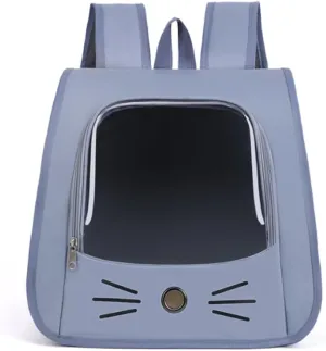 Cat Bag for Outdoor use Portable Backpack Suitable for All Seasons Breathable and Stress Resistant Suitable for Dogs (Blue)