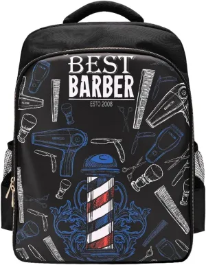 CGBARBER Barber Supplies Bag Organizer for Clippers and Supplies, Portable Hairstylist Clipper Backpack Travel Barber Shop Tools Bag