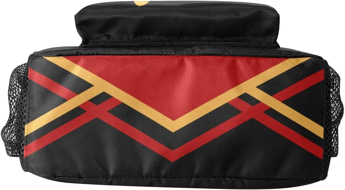 Cheerleaders Red Yellow Backpack Personalized Name Laptop Travel Hiking Camping Daypack