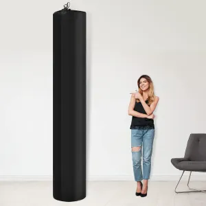 Chengu Jumbo Rug Storage Bag Large Nylon Dustproof Drawstring Bag Black Reusable Nylon Cloth Carpet Cover 130 x 24 Inch Storage Pouch for Rug(1 Piece)