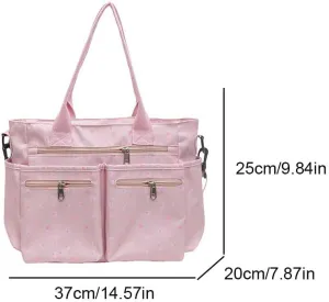 Cherry Tote Bags for Women - Coquette Handbag Large Capacity Cherry Crossbody Work Tote Purse Nylon Shoulder Bag