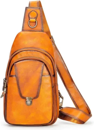 Chest Bag Color Cross Shoulder Bag Crossbody Bag Shoulder Bag Retro Small Backpack Fanny Pack