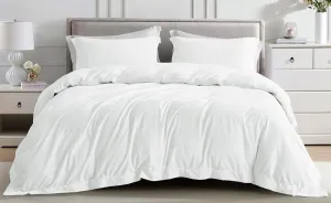 Chezmoi Collection Piers 3-Piece Cream White Distressed Velvet Duvet Cover Set Queen Size with Button Closure and 8 Corner Ties, Soft Washed Microfiber Reverse Comforter Cover