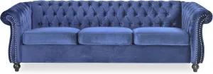 Christopher Knight Home Norma Sofas, Midnight Blue, Dark Brown
