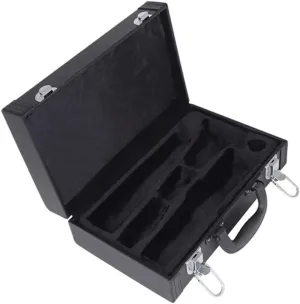 Clarinet Divided Bag Black Container Box Clarinet Storage Box Travel Saxophone Leather Hard Lip Gloss Containers Saxophone Case