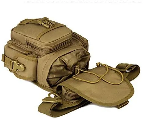 Climbing Bags | Waterproof Nylon Tactical Drop Leg Bag Molle System Hunting Tool Waist Pack Belt Thigh Pouch Men Women Military Equipment（6 Colors Optional）