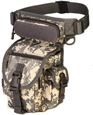 Climbing Bags | Waterproof Nylon Tactical Drop Leg Bag Molle System Hunting Tool Waist Pack Belt Thigh Pouch Men Women Military Equipment（6 Colors Optional）