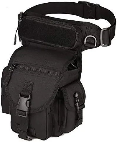 Climbing Bags | Waterproof Nylon Tactical Drop Leg Bag Molle System Hunting Tool Waist Pack Belt Thigh Pouch Men Women Military Equipment（6 Colors Optional）