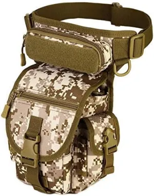 Climbing Bags | Waterproof Nylon Tactical Drop Leg Bag Molle System Hunting Tool Waist Pack Belt Thigh Pouch Men Women Military Equipment（6 Colors Optional）