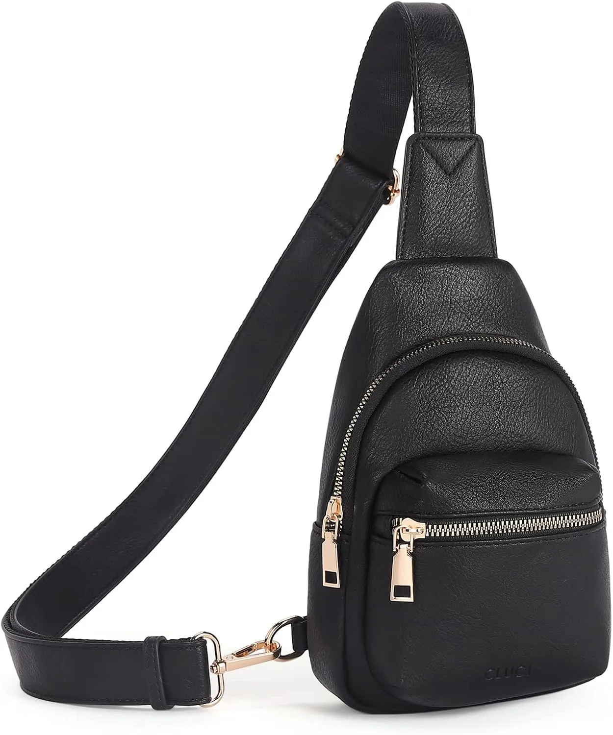CLUCI Small Sling Bag for Women, Leather Crossbody Fanny Packs Trendy, Women's Chest Bag