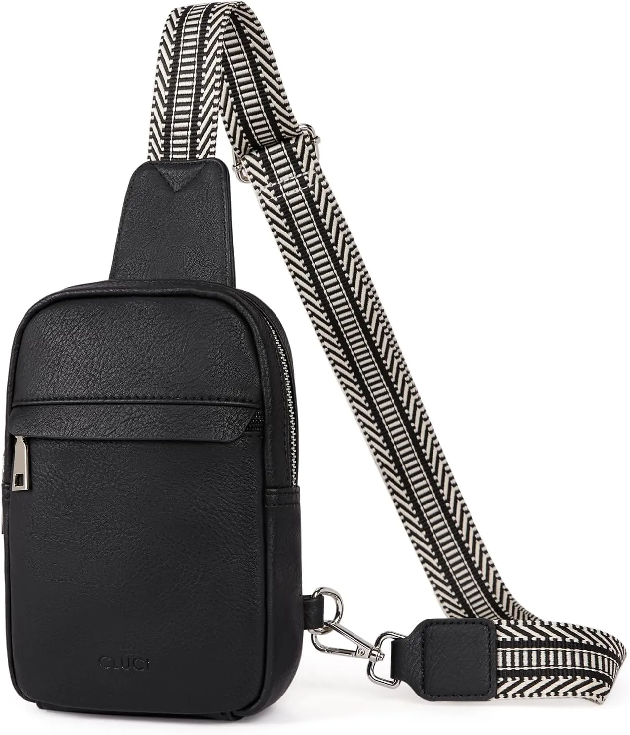 CLUCI Small Sling Bag for Women Vegan Leather Crossbody Chest Bags Trendy, Women's Fanny Pack