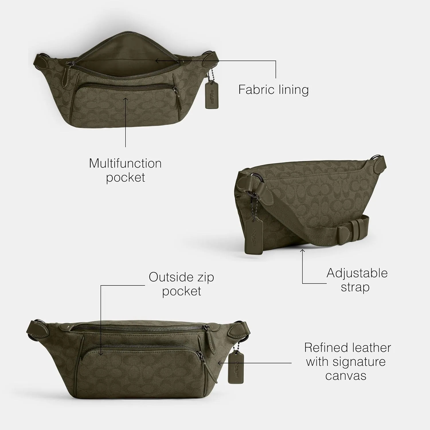 Coach Men's League Belt Bag