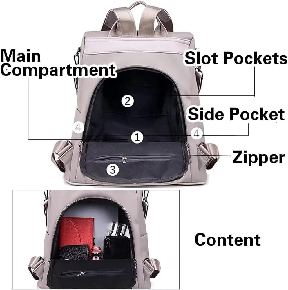 COFIHOME Backpack Purse for Women Large Anti-theft bag Waterproof Fashion Ladies Lightweight Shoulder Bags Nylon Backpack Stylish Large Capacity Travel Bag